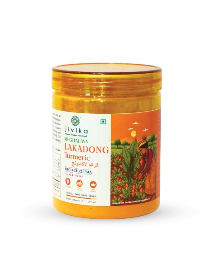 Jivika Lakadong Turmeric - 200G - Image 1